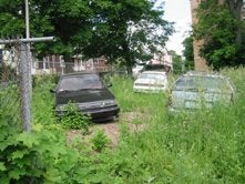Once a single car is dumped in a vacant lot it can attract other abandoned vehicles and illegal dumping.