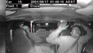 Security cameras in taxis can capture robberies in progress.