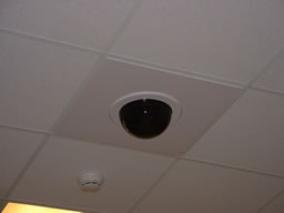 Conspicuously placed surveillance cameras can be a useful deterrent by increasing the risk of identification and prosecution.