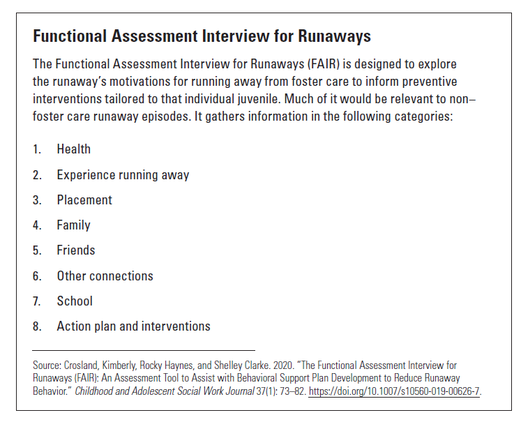 Functional assessment interview text box